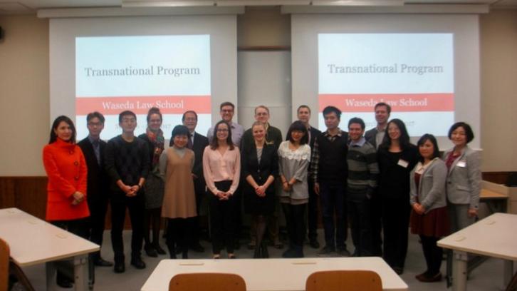 Professor Prütting at Waseda University