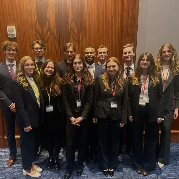 Das MUN-Team der Bucerius Law School in Boston im Februar 2025