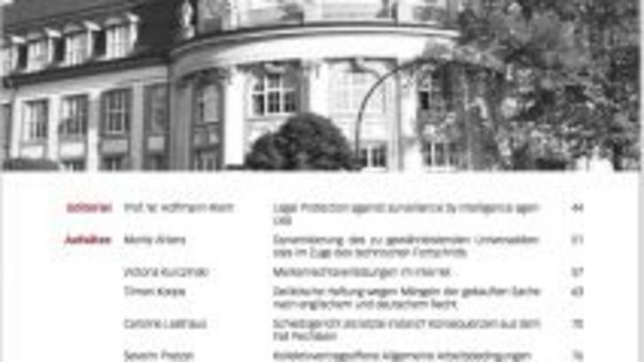 Neue Ausgabe des Bucerius Law Journal Neue Ausgabe des Bucerius Law Journal