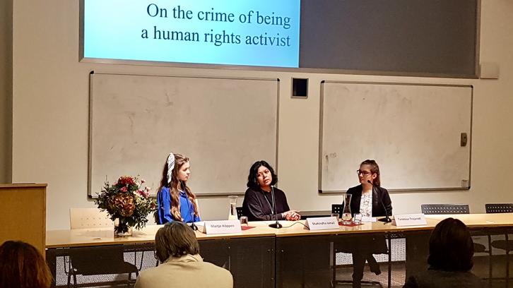 On the crime of being a human rights activist On the crime of being a human rights activist
