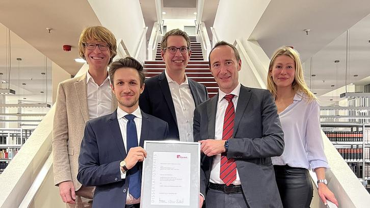 KLIEMT-Dissertationspreis für Dr. Markus Wünschelbaum