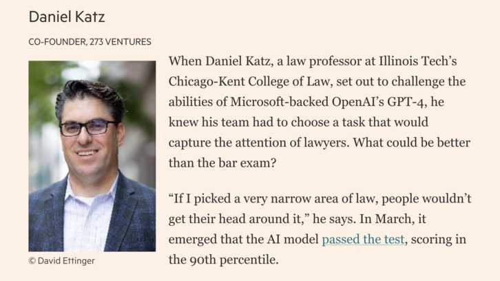 Financial Times Generative A.I. Leaders for 2023 Financial Times Generative A.I. Leaders for 2023