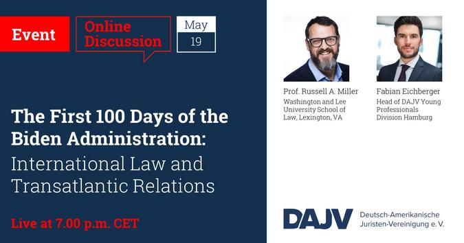 The First 100 Days of the Biden Administration: International Law and Transatlantic Relations