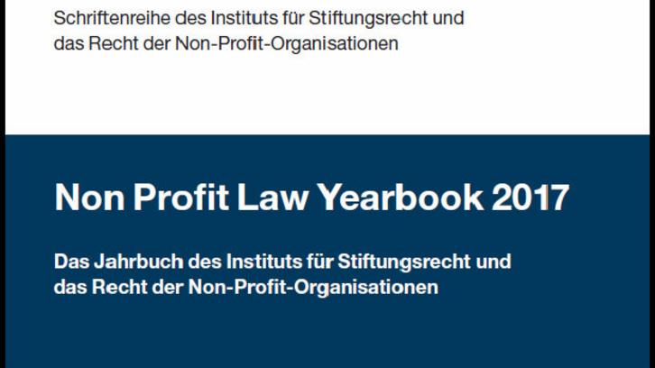 New Publications: Non Profit Law Year Book 2017