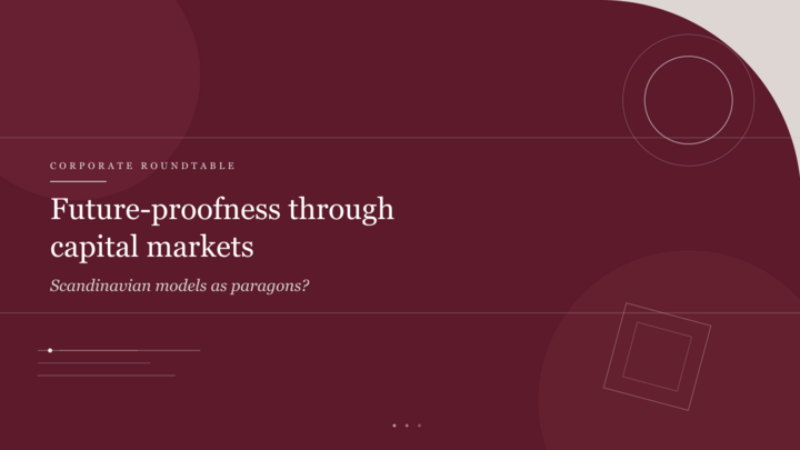 Corporate Roundtable: Future-proofness through capital markets